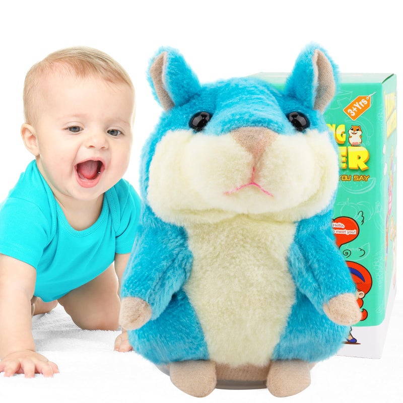 Qrooper Kids Toys Talking Hamster Repeats What You Say Toddler Toys for Kids Repeating Everything with Funny Voice Baby Boy Toys Christmas New Year Gift for 3 4 5 6+ Years Old - Image 1